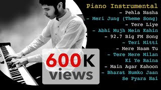 Piano covers of 10 Melodious Bollywood Hindi Songs Playlist  1 [upl. by Anilatsyrc]