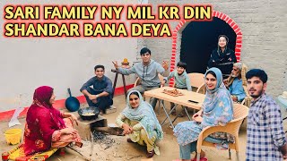 Sari Family Ny Mil Kr Din Shandar Bana Deya 😍🥰 Ms Family Vlogs [upl. by Naneik]