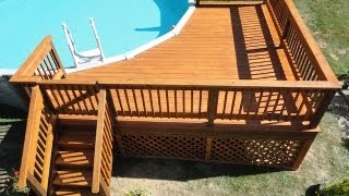 How to Build a Deck around a Pool [upl. by Marilyn]