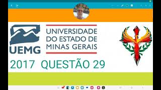 UEMG 2017 questão 29 superfície de cone volume de cilindro geometria espacial [upl. by Lissner]