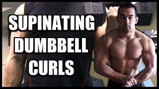 Supinating Dumbbell Bicep Curls Benefits Proper Form  1 Tip [upl. by Eilrebma]