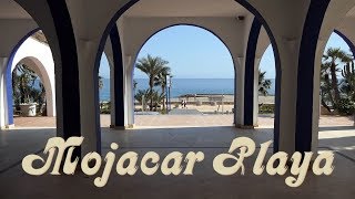 Mojacar Playa Walking on playa amp paseo between the Red Cross amp Stables roundabouts 20190311 [upl. by Drallim385]