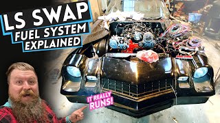 Complete RUNNING Fuel System Setup on our LS Swap Camaro [upl. by Eenwahs]