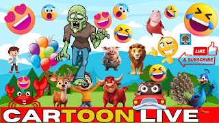 Cartoon Live Stream😊 mini wood toy  woodworking art skills woodhand crafts [upl. by Einnalem]