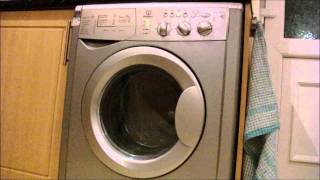 Indesit WIDL126 Washer Dryer synthetics 50 spin after wash 38 [upl. by Mcconaghy]