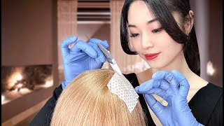 ASMR Sleep Inducing Hair Treatment [upl. by Aihtennek657]