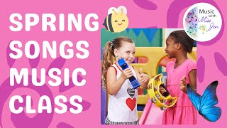 Spring Songs Music Class  Music with Miss Jen  preschoolmusic earlychildhoodeducation [upl. by Ladnyc]