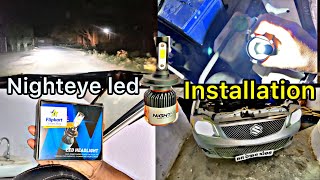 सामने वाले को अंधा कर देता है💪  NightEye led💡 installation [upl. by Peony]