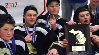 2017 MAHA Bantam B State Final  St Ignace vs HAWK Purple [upl. by Hamner]