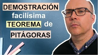 👨🏻‍🏫 Demostración facilísima del TEOREMA DE PITÁGORAS [upl. by Daggna]