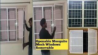 Openable Window Mosquito Mesh Removable Frame KGN Services Hyderabad 7676696786 [upl. by Renaxela]