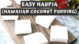 EASY HAUPIA RECIPE Hawaiian Coconut Pudding  Keeping It Relle [upl. by Adlemy]