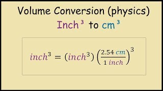 How to Convert from Cubic Inches to Cubic Centimeters [upl. by Jezabelle]