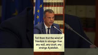 Italian Senator Marco Scurria quotHope for a free Iran will never diequot [upl. by Giovanna619]