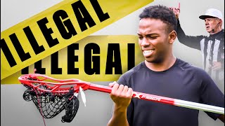 I Made quotIllegalquot Lacrosse Sticks [upl. by Acirtap]