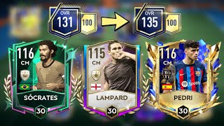 MASSIVE F2P TEAM UPGRADE 131 TO 135 OVR   FIFA MOBILE 22 [upl. by Neenaej889]