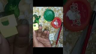 Easy santa with clay craftideas santainsnowglobe winterspecial newtrend bestoutofwaste diy [upl. by Nadabas]