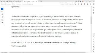 Com base no conteúdo estudado na disciplina elabore um texto argumentativo com no mínimo 15 e no m [upl. by Martineau381]