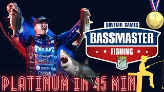 Bassmaster Fishing 2022 PS4 Platinum in 45 min [upl. by Ynohtnaed40]