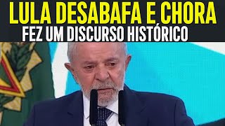 LULA EM LÁGRIMAS FAZ O DISCURSO MAIS TOCANTE SOBRE OS POBRES DO BRASIL É DE ARREPIAR [upl. by Lanna]