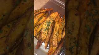 Homemade baked sweet potato fries [upl. by Ladnyc]