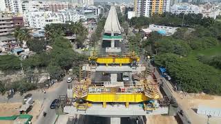 Phase 2 ORR Line metro works in progress Marathahalli to Baiyappanahalli [upl. by Alyakem]