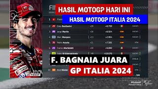 Hasil MotoGP Italia Hari ini Francesco Bagnaia Juara GP Italia  Klasemen Motogp Hari ini Pekan ke7 [upl. by Eusassilem]