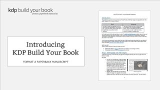 Introducing KDP Build Your Book [upl. by Tibold864]