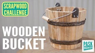 Making a Wooden Bucket  Scrapwood Challenge Day Five [upl. by Kareem50]