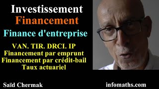 INVESTISSEMENT FINANCEMENT PAR EMPRUNT OU CRÉDIT BAIL [upl. by Pressey6]