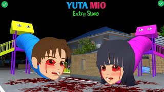 MIO Exe Extra Slide haunted YUTA 😱  SAKURA School Simulator Horror Drama 👺 [upl. by Tarabar259]