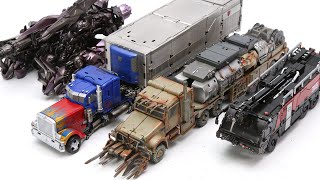 Transformers Movie Studio Series DOTM Optimus Prime Megatron Sentinel Prime Shockwave Car Robot Toys [upl. by Anemolif]