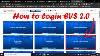 How to login evsenablers video series evs enablers [upl. by Alleunam]