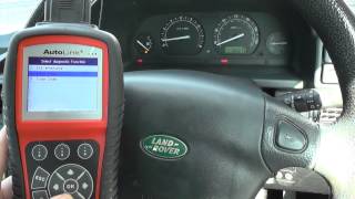 LandRover SRS Airbag Light Diagnose amp Turn Off Reset With Autel AL619 [upl. by Arimay826]