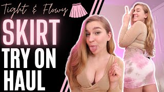 Tight and Flowy Skirt Try On Haul Jaybbgirl [upl. by Nart174]