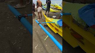 Outrigger Racing Boat in the Philippines racing sports overtime shorts [upl. by Bledsoe]