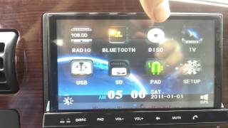 Review ERISIN ES7835A  Android 40 Double Din Detachable Tablet Stereo Head Unit [upl. by Infeld]