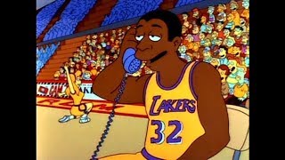 The Simpsons Ned becomes NBA star  The Simpsons Funniest Moments [upl. by Kahl165]