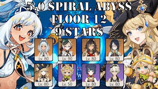 Mualani Vaporize amp Navia ft Kachina  50 Spiral Abyss  Floor 12 9 stars [upl. by Joshuah]