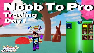 🌸Noob To Pro Trading Day 1  Season 2  All Star Tower Defense Roblox🌸 [upl. by Llerdnad]