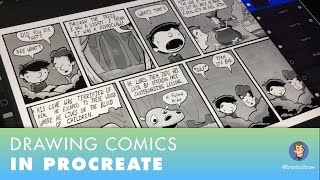 Drawing Comics in Procreate from Start to Finish [upl. by Atterehs]