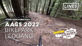 Streckenvorschau aAGS 2022  Bikepark Leogang  LINES [upl. by Garcon]