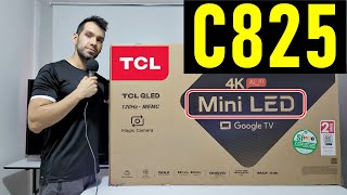 TCL C825 C826 mini LED QLED Smart TV 4K Unboxing y Review Completa [upl. by Yelrah]