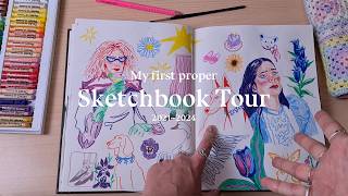 Sketchbook Tour 2021–2024 ⭐️ Mixed Media Sketchbook [upl. by Hartman]