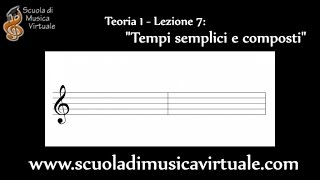 Lezioni musica Tempi semplici e tempi composti [upl. by Meridith]