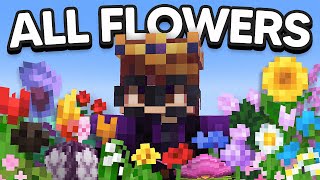 How Fast Can I Collect ALL 22 Minecraft Flowers [upl. by Artaed]