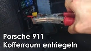 Leere Batterie beim 911 996 Facelift Kofferraum öffnen  Tipp [upl. by Tobias164]