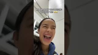 Air Train 🚆 Traveling ✨ funny college school greenscreen airport music artist hiphop dance [upl. by Enrika747]