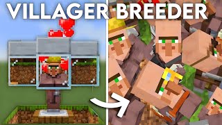 Automatic VILLAGER BREEDER Tutorial in Minecraft Bedrock 120 MCPEXBOX [upl. by Doig]