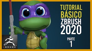 Tutorial básico Zbrush 2020 en español  Parte 1 [upl. by Enirol]